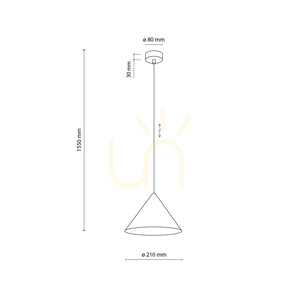 Cono S Kaschmir-Pendelleuchte 1 Xe27 small 8