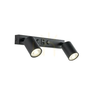 Nex Black Wandleuchte 2 XGU10 / USB small 3