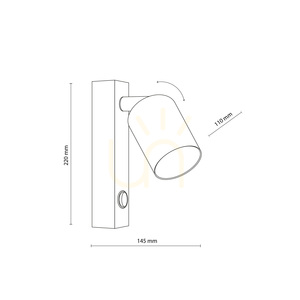 Nex White Wandleuchte 1 XGU10 small 3