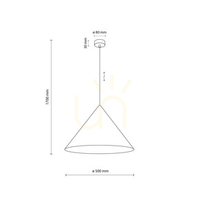 Cono XL Kaschmir-Pendelleuchte 1 XE27 small 8