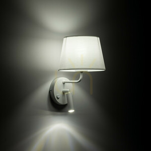 Maja White Wandleuchte 1 Xe27 / 1 Xg9 small 2
