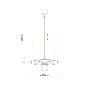 Onda New Brown Pendelleuchte, 1x E27 small 10