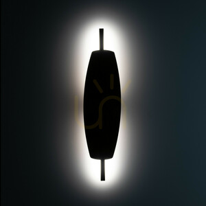 Mareva M LED-Wandleuchte in Walnuss small 2