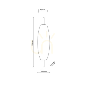 Mareva M LED-Wandleuchte in Walnuss small 6