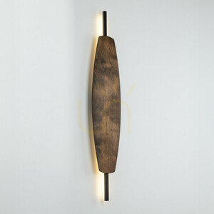 Mareva L LED-Wandleuchte in Walnuss small 5
