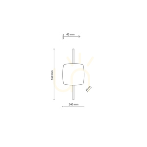 Selva M LED-Wandleuchte aus Walnussholz small 8