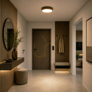 Velis Brown 24 W LED-Deckenleuchte IP54 small 1