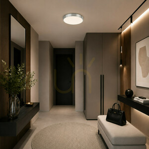 Velis Chrome 24 W LED-Deckenleuchte IP54 small 1
