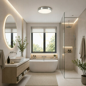 Velis Chrome 30 W LED-Deckenleuchte IP54 small 1