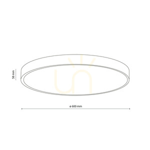 Velis White 60 W LED-Deckenleuchte IP54 small 9