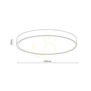 Velis Brown 40 W LED-Deckenleuchte IP54 small 10