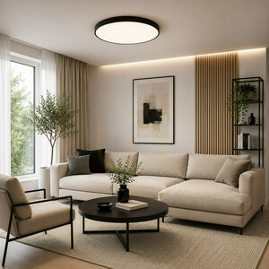 Velis Black 60 W LED-Deckenleuchte IP54 small 1