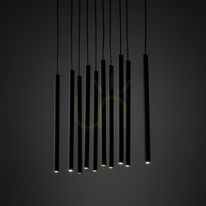 Ferro Black Pendelleuchte, 10 Xg9-Leuchtstreifen small 1