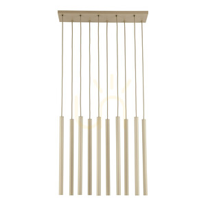 Ferro Sabia Champagner-Pendelleuchte, Leuchtenserie mit 10 XG9-Fassungen small 13