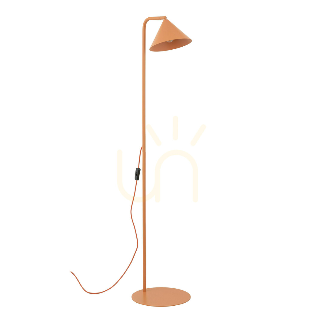 Cono Salmon Floor Lamp 1 Xe14