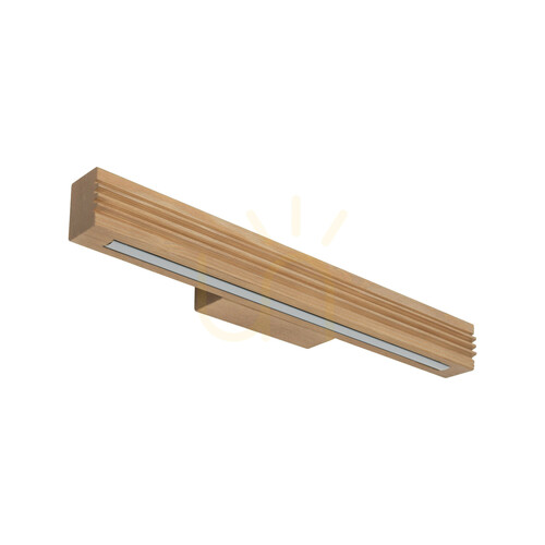 Prüfen Viga Wood LED-Wandleuchte aus gebürstetem, auf Alt getrimmtem Kiefernholz