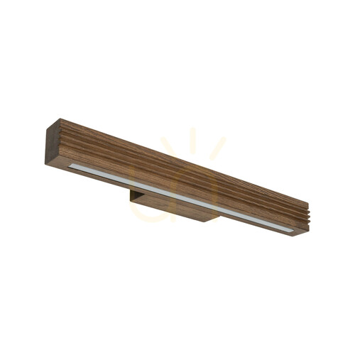 Prüfen Viga Wood LED-Wandleuchte aus gebürstetem Kiefernholz und Walnussholz