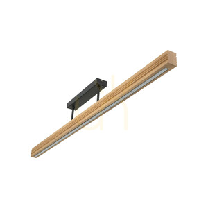 Viga Wood LED-Deckenleuchte aus gebürstetem Kiefernholz im Used-Look small 6