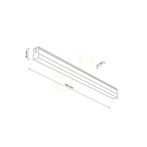 Gerades LED-Panel für Wabenstruktur, 7 W small 1
