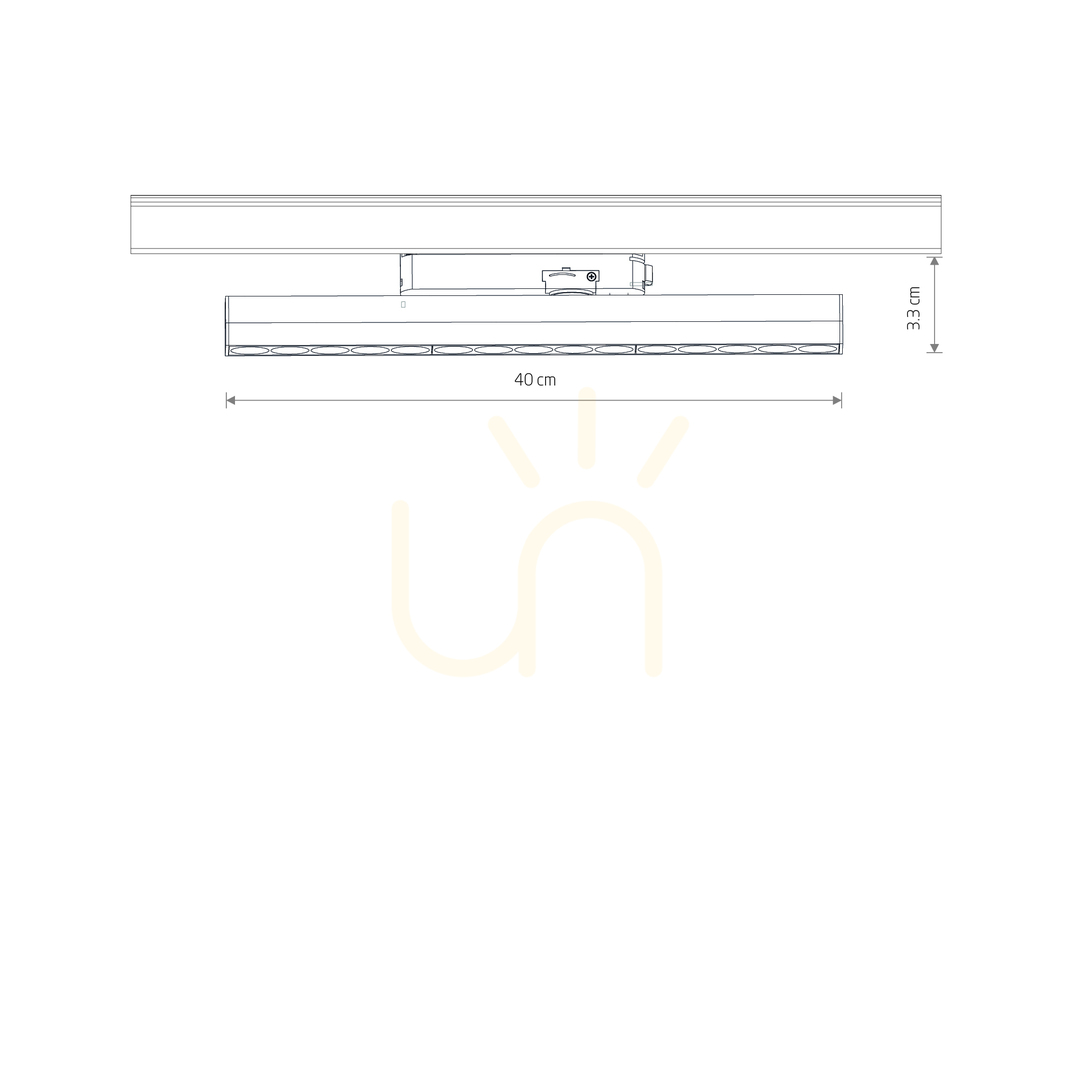 Aussicht PROFILE FOCUS LINEAR LED 15 W 12395 Schienenleuchte von Nowodvorski PROFILE FOCUS LINEAR LED 15 W 12395 Schienenleuchte von Nowodvorski