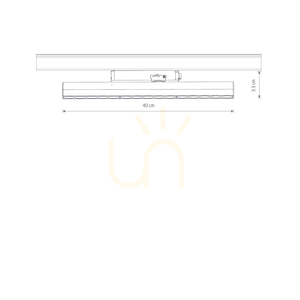PROFILE FOCUS LINEAR LED 15 W 12394 Schienenleuchte von Nowodvorski small 1