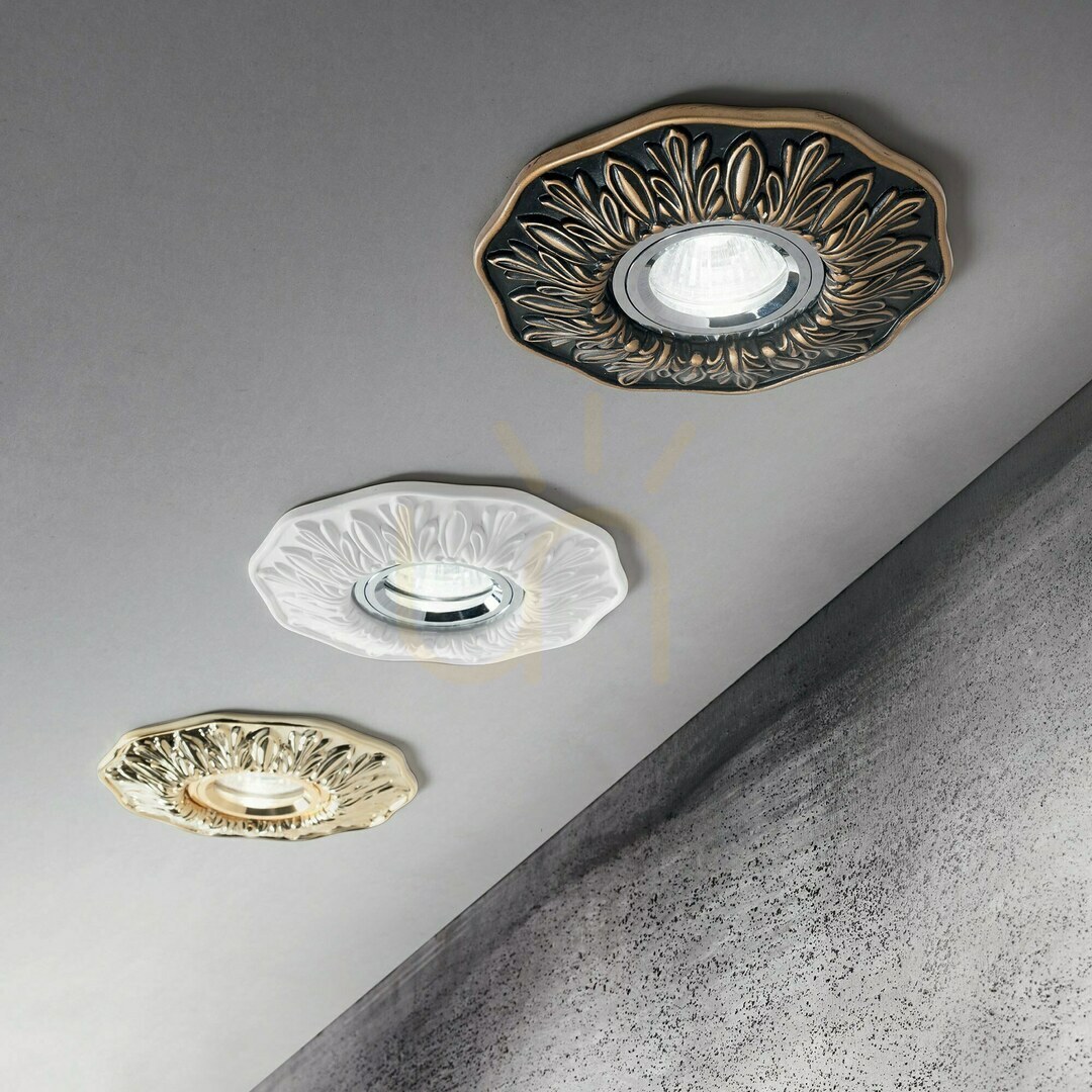Vorschau Einbauleuchte Ideallux POLKA 115580 champagner GU10 Ø14 cm Aluminium Metall Einbauleuchte Ideallux POLKA 115580 champagner GU10 Ø14 cm Aluminium Metall