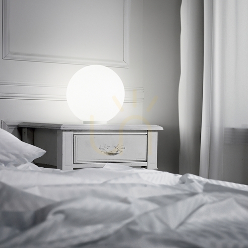Prüfen Tischleuchte Ideallux MAPA Weiß Glas Metall G9 10 cm 310817