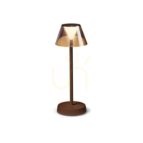 Prüfen Tischleuchte Ideallux LOLITA Coffee tragbar IP54 LED 1,8W braun 286747