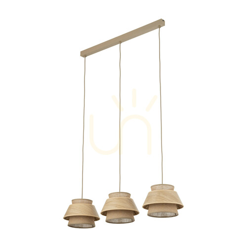 Prüfen Kalum Wood Pendelleuchte 3 Xe27