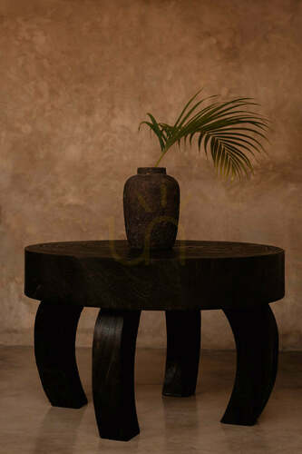 Prüfen Couchtisch BAZAR BIZAR Octo Chic aus Mangoholz Dunkles Nussbaumholz 70x70x45 cm