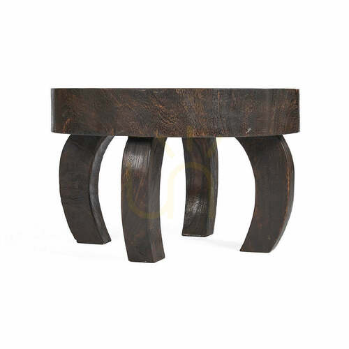 Prüfen Couchtisch BAZAR BIZAR Octo Chic aus Mangoholz Dunkles Nussbaumholz 70x70x45 cm
