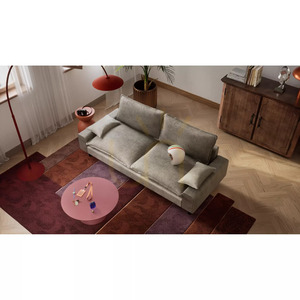 AVENTINE Zweisitzer-Sofa – Hellgraues City-Sofa small 5