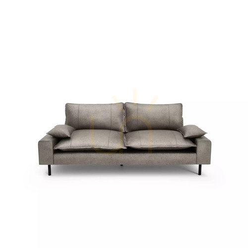 Prüfen AVENTINE Zweisitzer-Sofa – Hellgraues City-Sofa