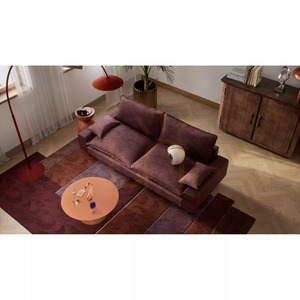 AVENTINE Zweisitzer-Sofa – Burgundy City Sofa small 5