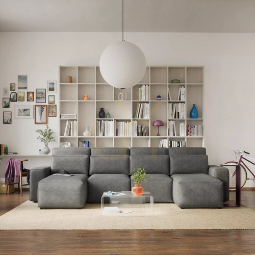 Prüfen JORDAAN Eck-Schlafsofa – U-förmig – Gray City Sofa