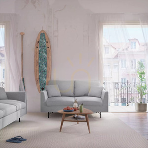 ALFAMA Zweisitzer-Sofa – City Sofa Grau small 1