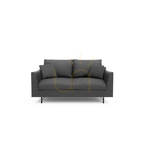 Prüfen ALFAMA Zweisitzer-Sofa – City-Sofa in Dunkelgrau