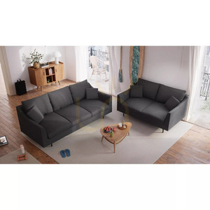 ALFAMA Dreisitzer-Sofa – City-Sofa in Dunkelgrau small 5