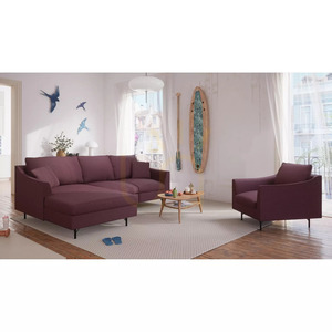 ALFAMA 4-Sitzer-Ecksofa – Burgundy City Sofa small 6