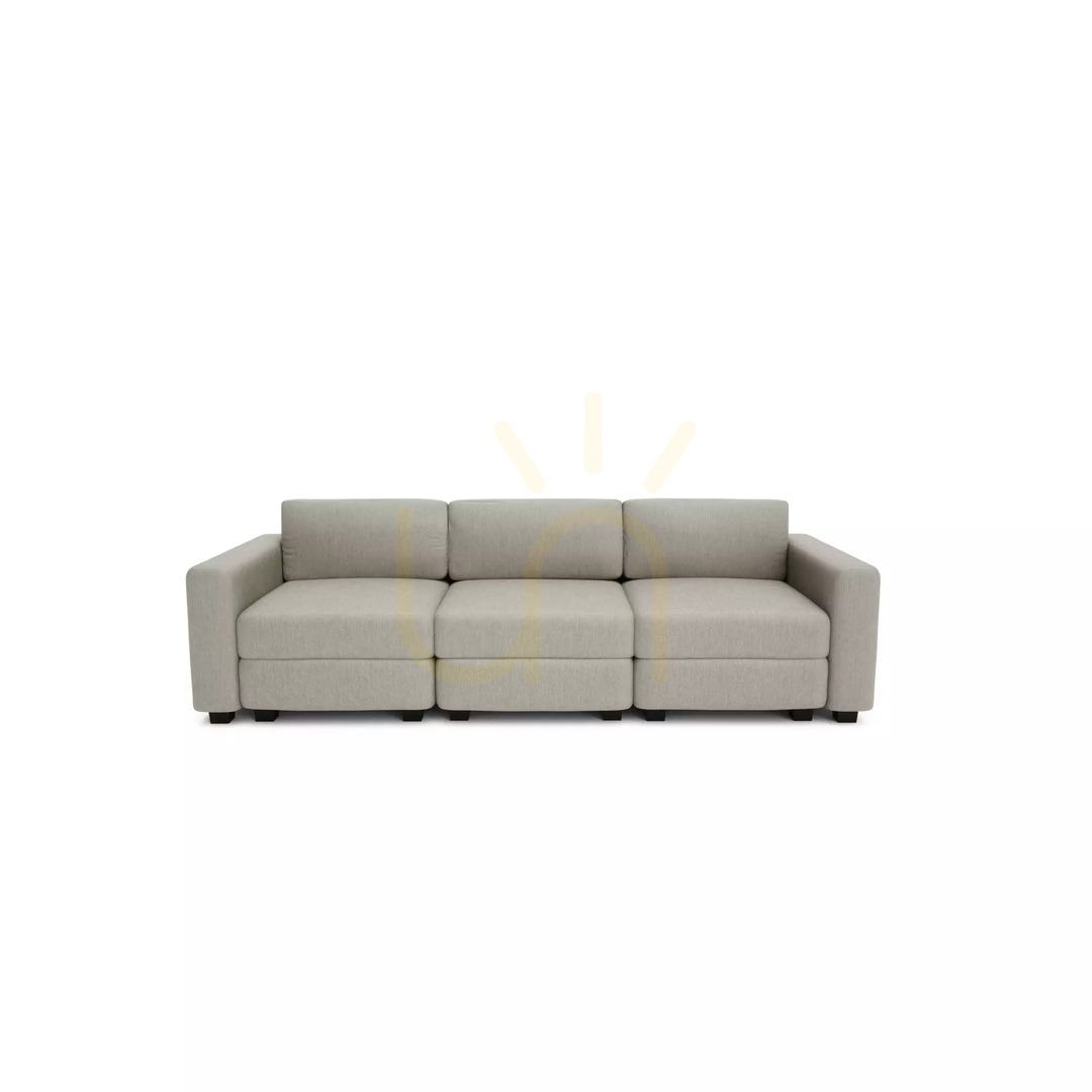 GRACIA 3-Sitzer-Modulsofa – Beige- und Grau-City-Sofa
