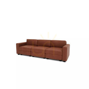 GRACIA 3-Sitzer-Modulsofa – Farbe Terrakotta von City Sofa small 3