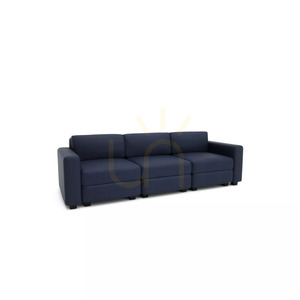 GRACIA 3-Sitzer-Modulsofa – Dunkelblaues City-Sofa small 2