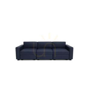 GRACIA 3-Sitzer-Modulsofa – Dunkelblaues City-Sofa small 0