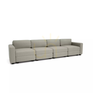 GRACIA 4-Sitzer-Modulsofa – Beige- und Grau-City-Sofa small 2