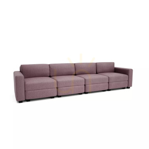 GRACIA 4-Sitzer-Modulsofa – Gedecktes Rosa von City Sofa small 2