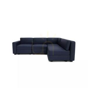GRACIA 4-Sitzer-Ecksofa – City-Sofa in Dunkelblau small 0