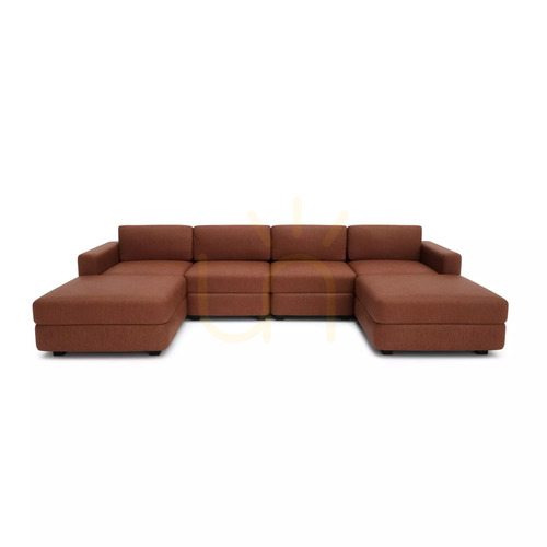 Prüfen GRACIA Modulares Sofa – U-förmig, 180 x 320 x 180 cm – Farbe: Terrakotta von City Sofa