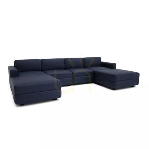 GRACIA Modulares Sofa – U-förmig, 180 x 320 x 180 cm – Dunkelblaues City-Sofa small 2