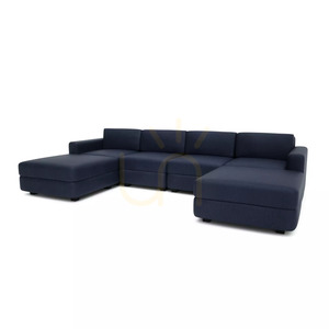 GRACIA Modulares Sofa – U-förmig, 180 x 320 x 180 cm – Dunkelblaues City-Sofa small 3