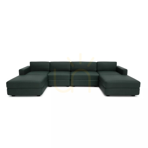 Prüfen GRACIA Modulares Sofa – U-förmig, 180 x 340 x 180 cm – Green City Sofa